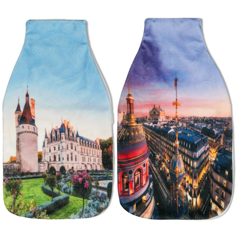 Cheap Price Custom Pattern Fleece Cover for 2 Liter BS Hot Water Bottle Rubber Hot-Water Bag