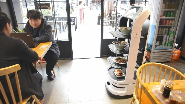 High Quality Deepblue Indoor Delivery Robot Smart Delivery Robot for Cafeteria Delivery