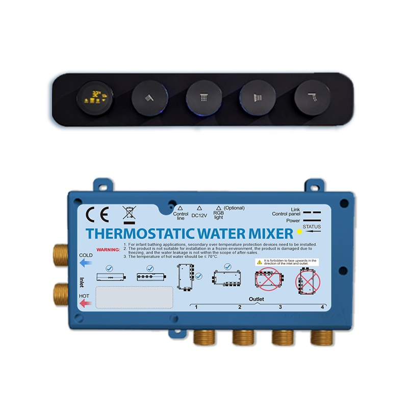 Stepon Bathroom Anti-Rust Space-Saving Design WiFi Control Waterfall Multi-Mode Shower Kit