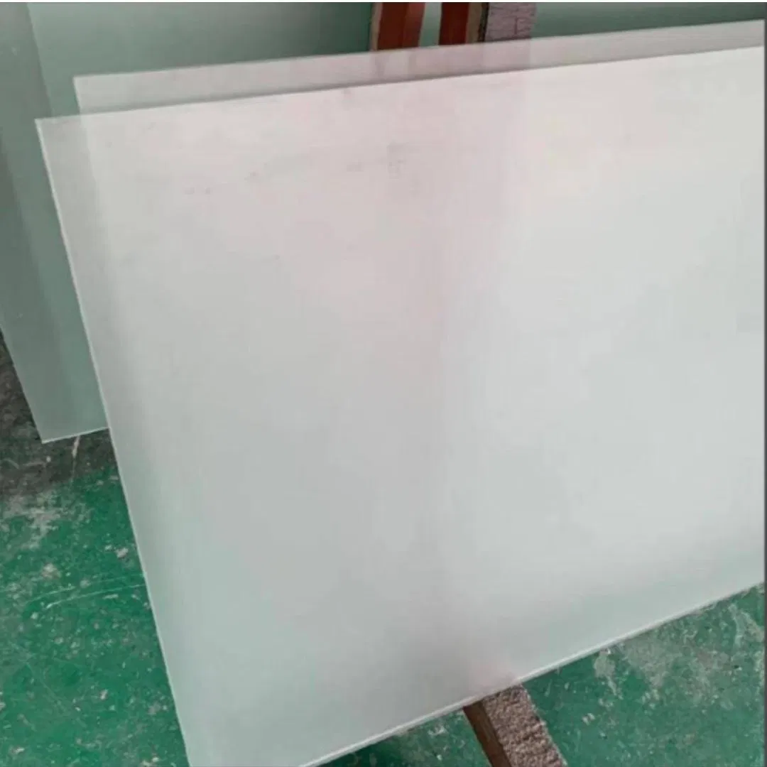5-8mm Decorative/Commercial/Household Laminated/Sandwich Frosted Glass with Tempered