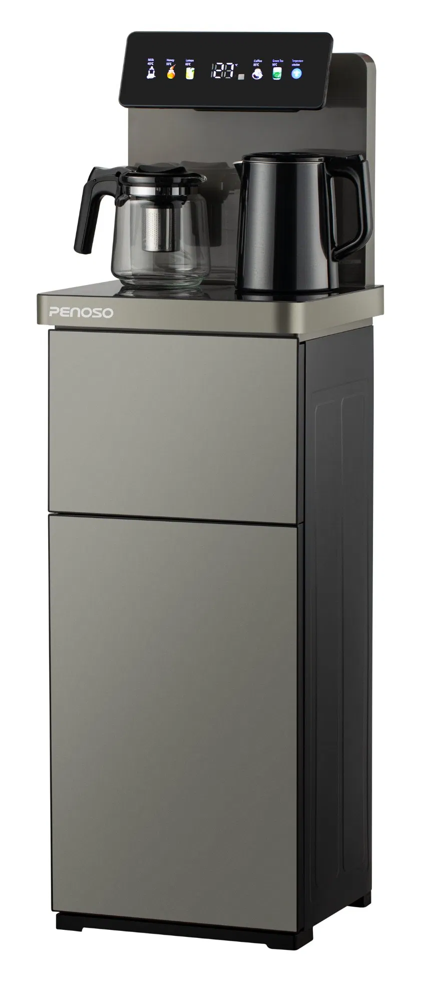 Диспенсер для чая с сенсорным экраном, чайником и термосом