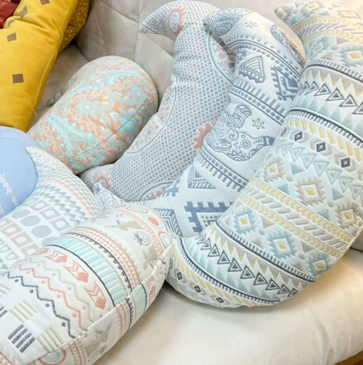 Baby Pillow Bamboo Skin-Friendly Fabric Filled with Down Cotton