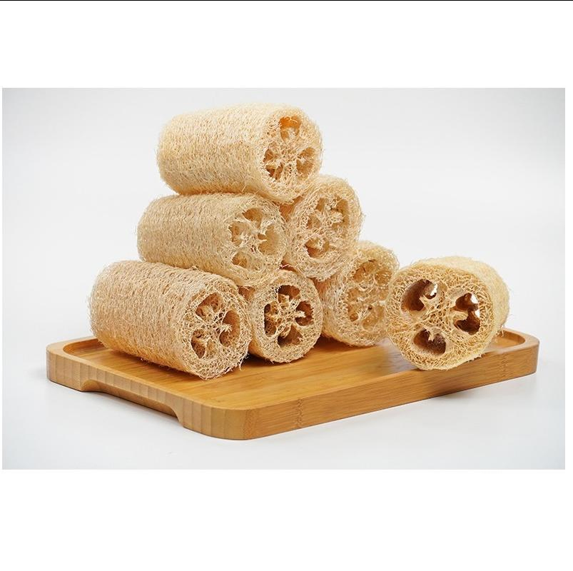 Natural Loofah Pad Bath Scrubber Exfoliating Shower Loofah Sponge Dishing
