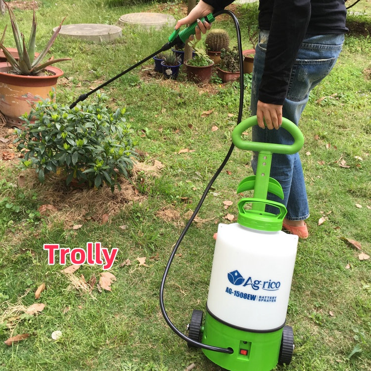 12L Plastic Tank Knapsack Style or Trolley Style Battery Sprayer
