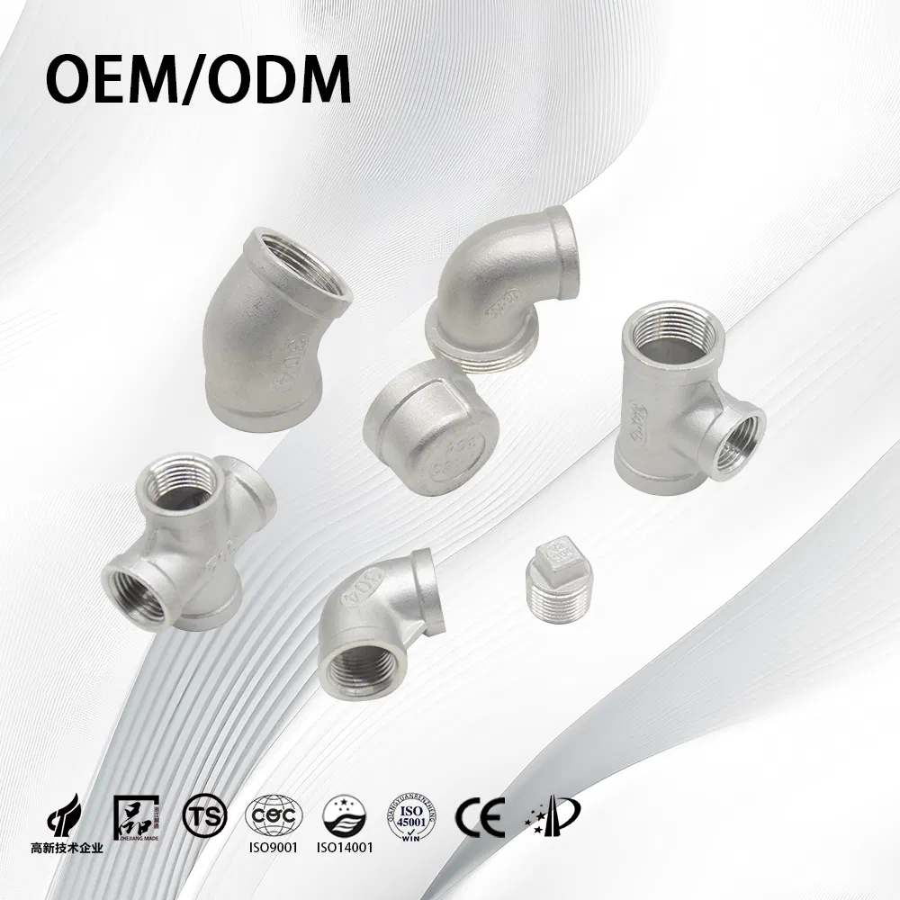 Stainless Steel 201/304/316 High Pressure Thick-Walled Pipe-Fittings Cross for Piping System