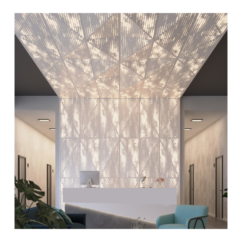 Перфорированный алюминиевый потолок Modern Luxury на заказ