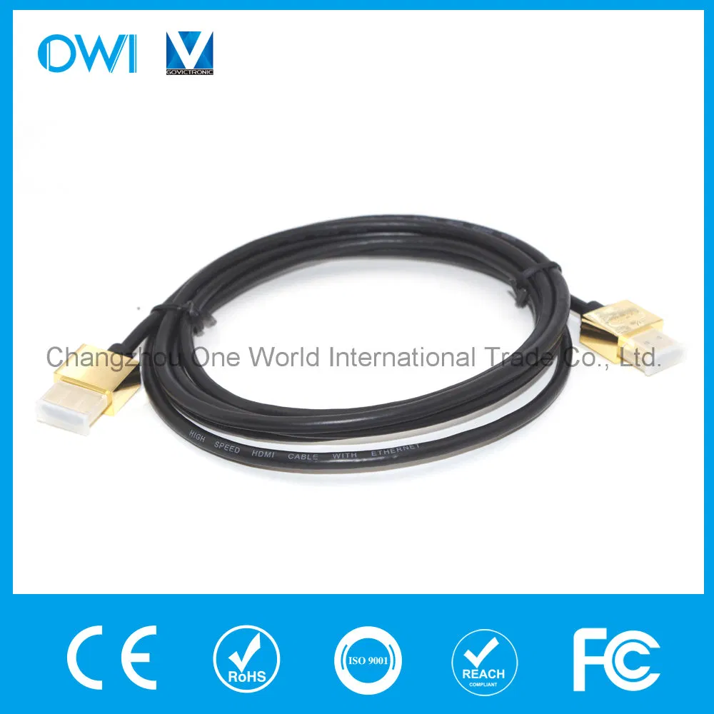 Slim HDMI 19 Pin Plug Cable for HDTV