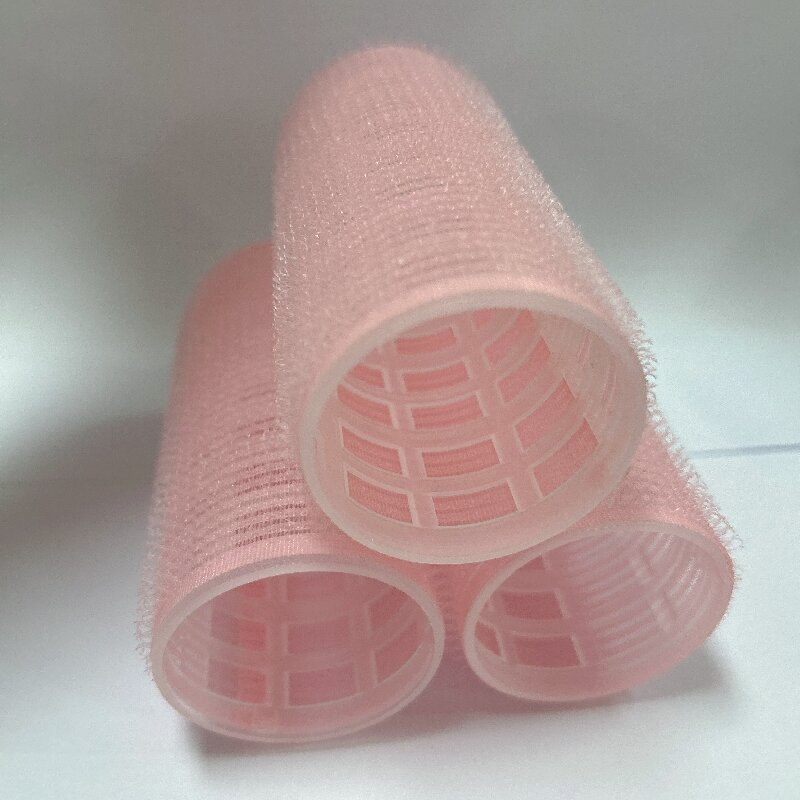 Прозрачные бигуди с цветным сердечником на клейкой основе