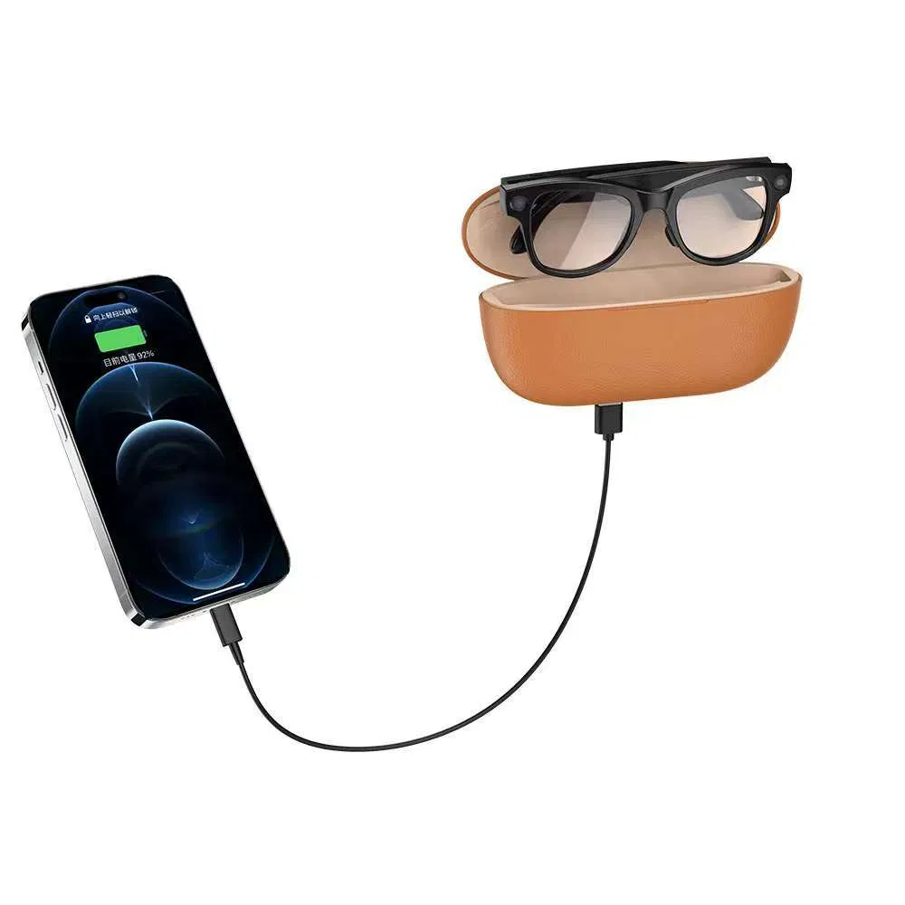 M02 800W Reverse Wireless Charging Case Smart Glasses WiFi Image Recognition and Translation