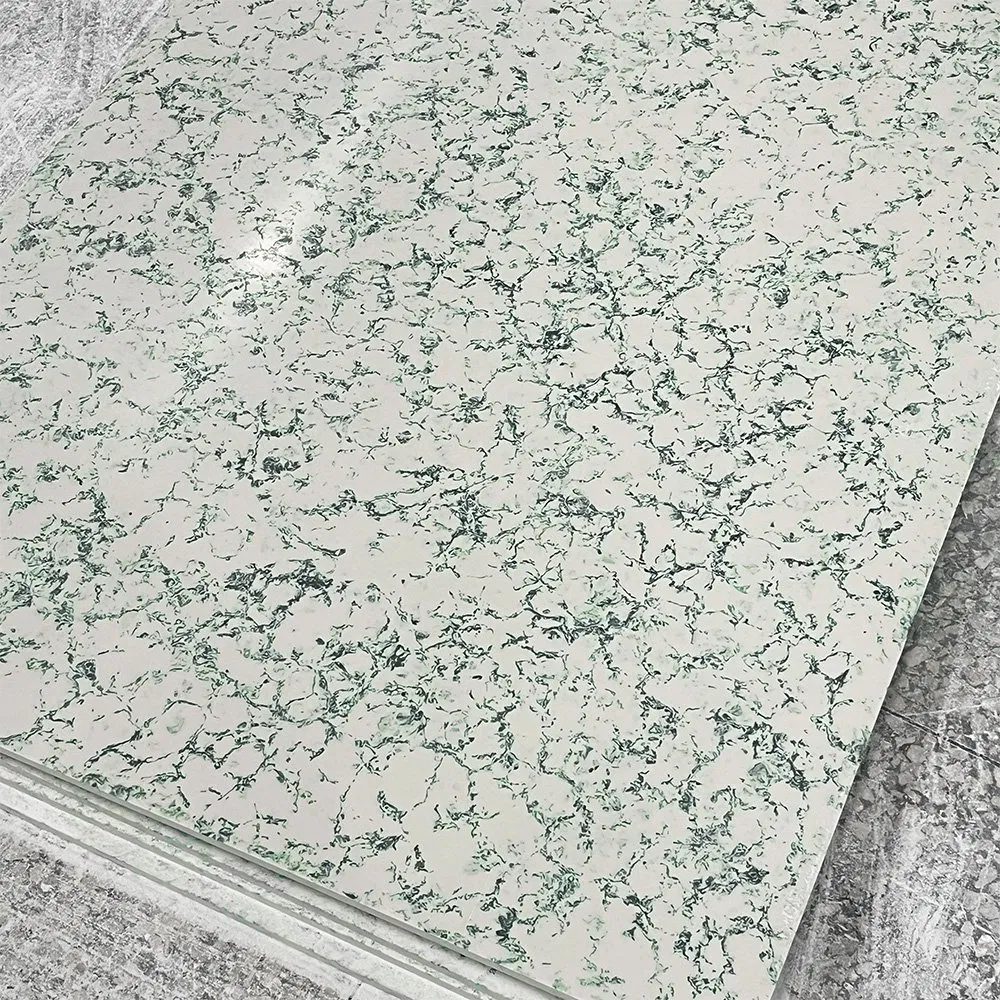 Premium Customizable Green Artificial Stone Slabs for Ceilings
