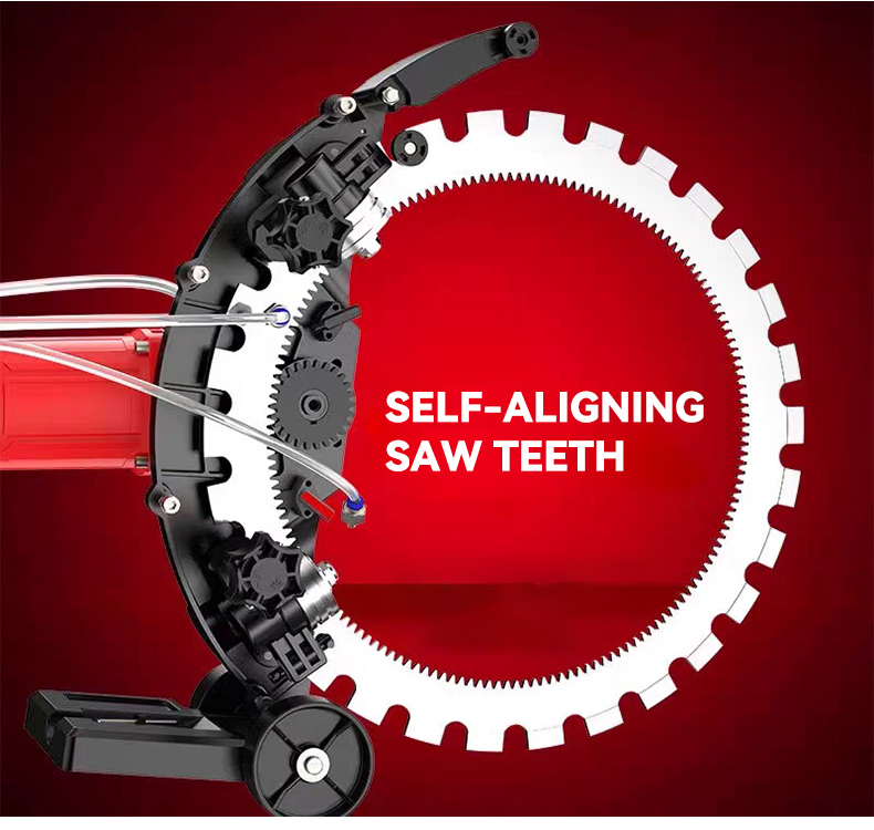 2520r/Min Adjustable 310mm Depth Dustproof Electric Concrete Cutter Concrete Ring Saw Wall Chaser for Brick Wall Stone Steel Cutting