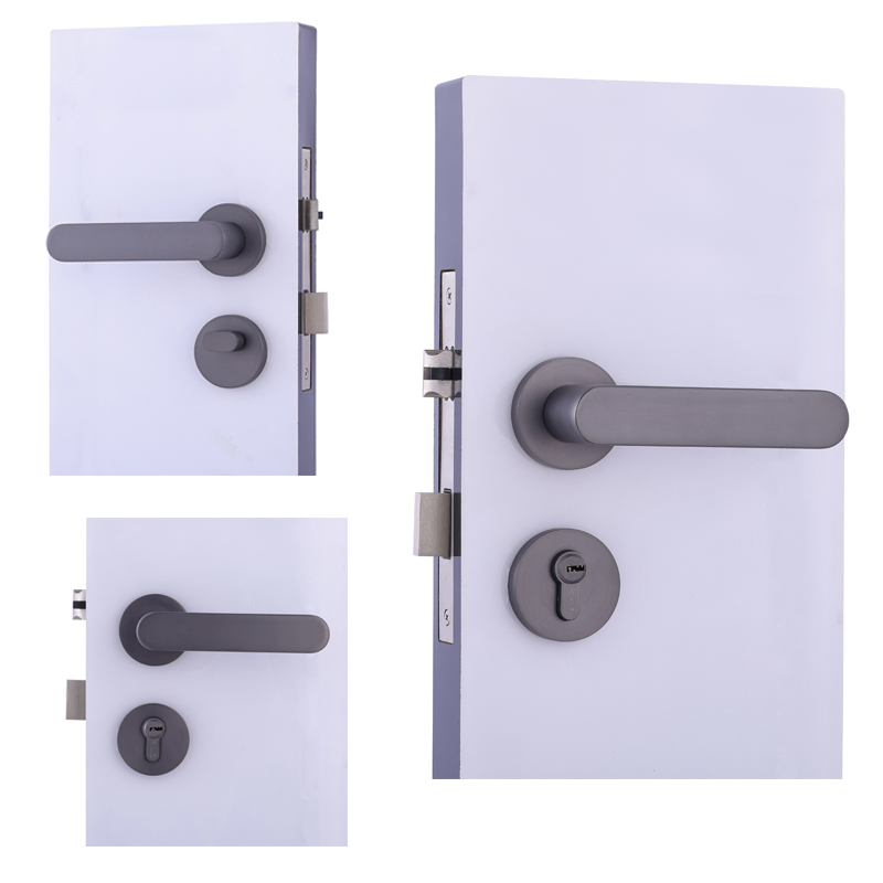 Manufacturer Modern Door Handle Solid Stainless Steel Bedroom Door Locks for Interior Doors