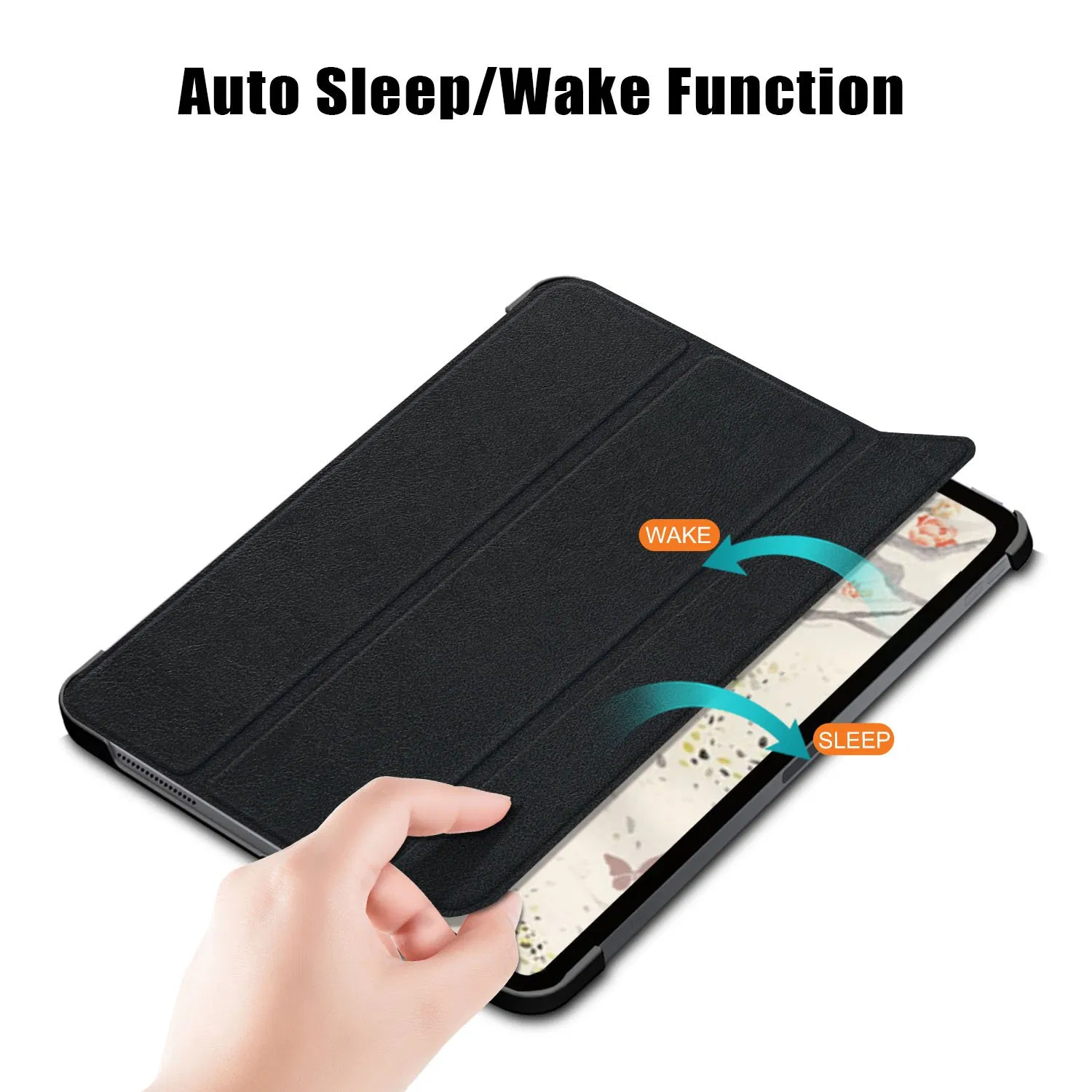 Чехол-фолио для iPad Air 11 (2025/2024/2022/2020) с подставкой, черный