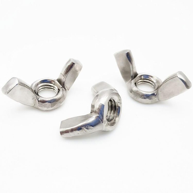 SS304 SS316 Butterfly Nuts Precision Casting DIN315 Stainless Steel Wing Nut
