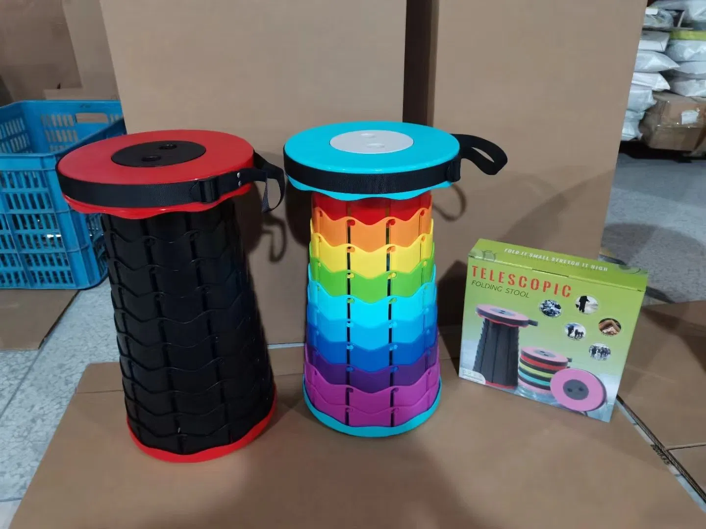 Collapsible Stool Retractable Stool Folding Stool Plastic Camping Stool