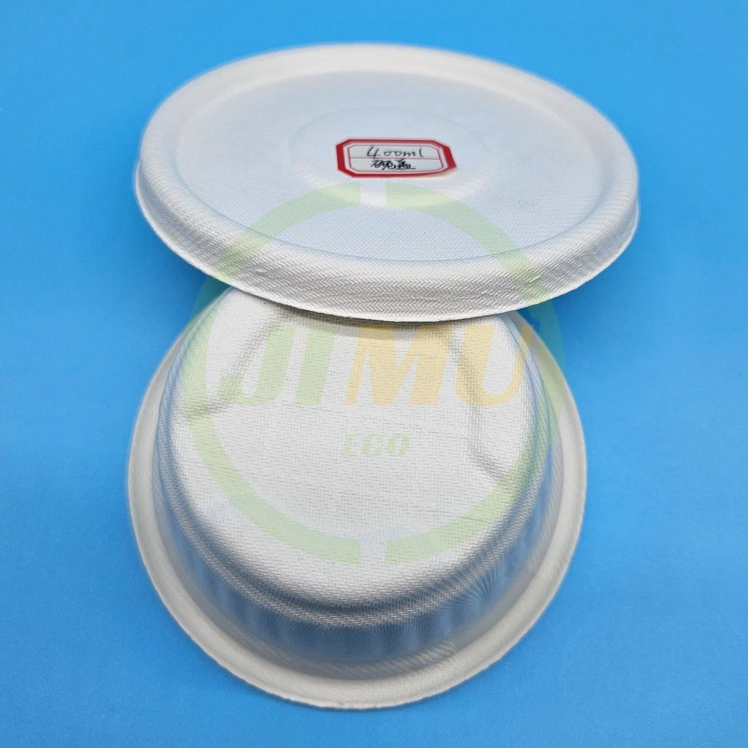 400ml Bowl a Type Lid Disposable Biodegradable Sugarcane Bagasse Compostable Tableware Food Salad Lunch Bowl Lid