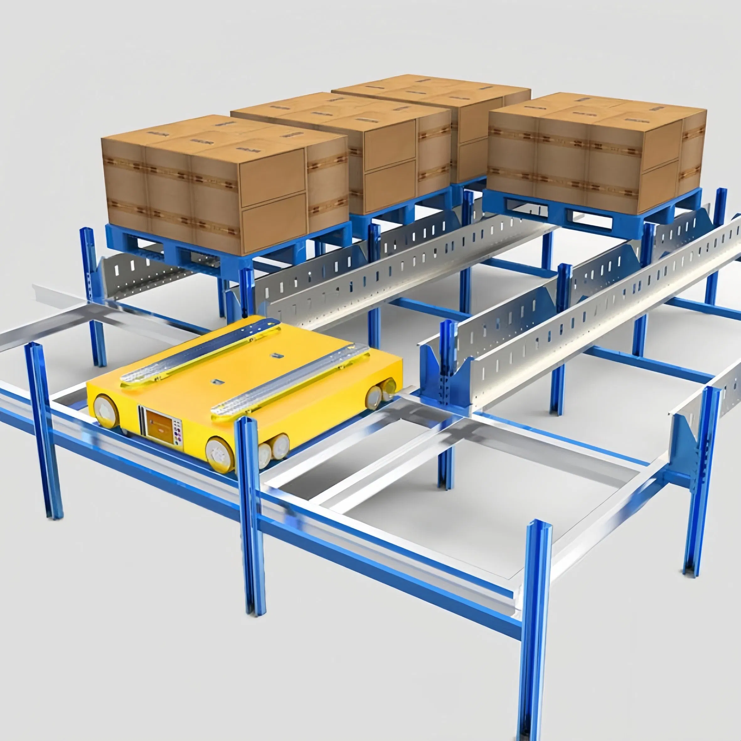Automation Racking System Shuttle Warehouse High Tech Shelving Radio Shuttle Pallet Racking