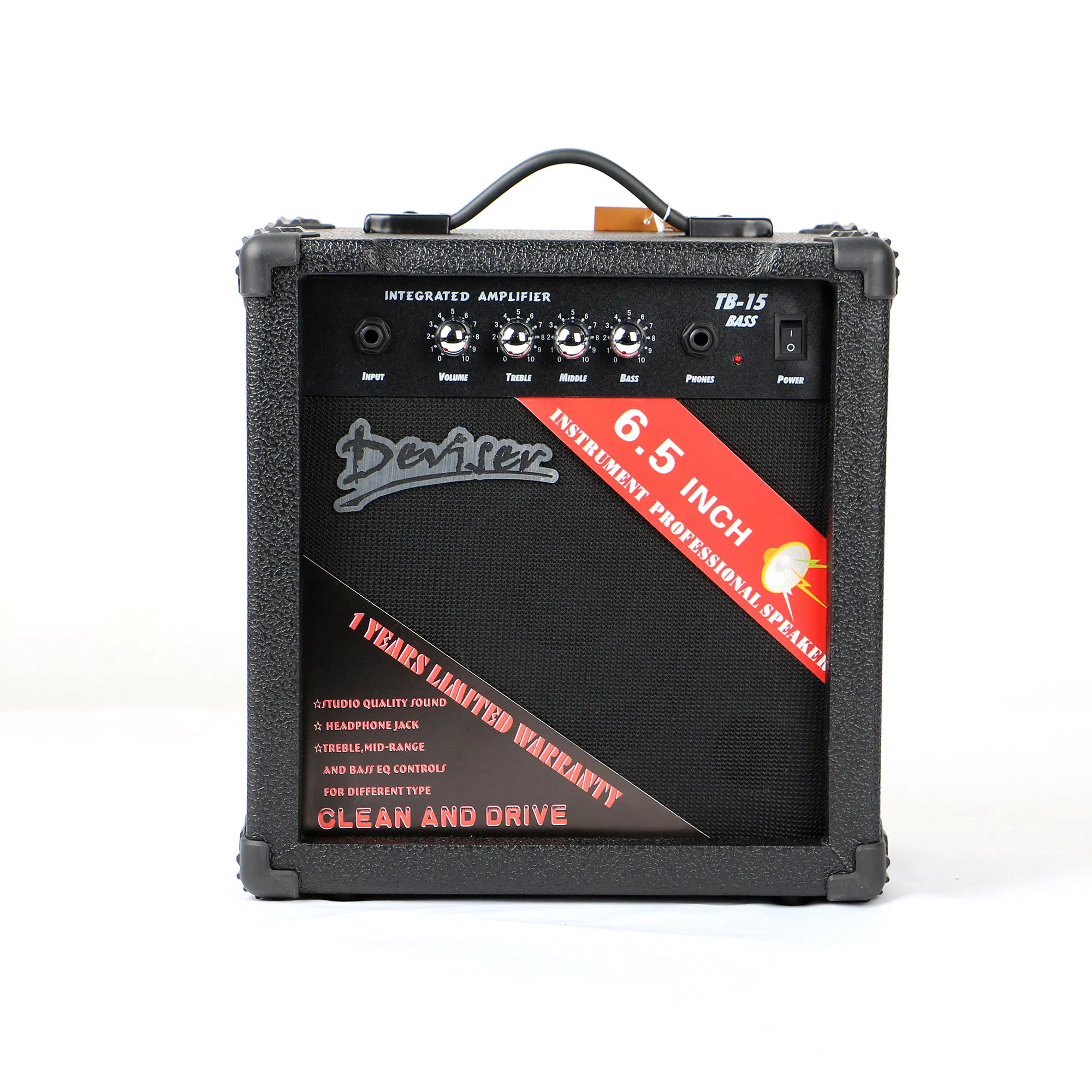 Басовый гитарный усилитель YX-TB-15W, 15Вт