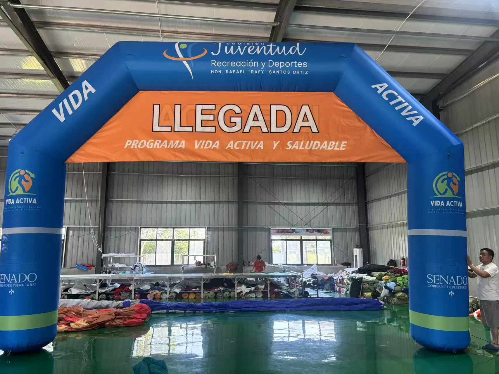 Oxford Cloth/PVC Start Finish Line Race Inflatable Arch Event Inflatable Archway