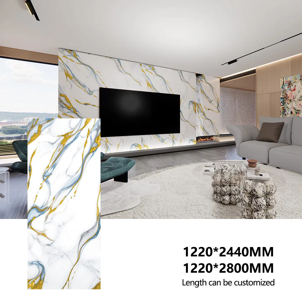 PVC Material UV Board Wall Panel Apartment Office Building Wall Coverings Wall Decoration