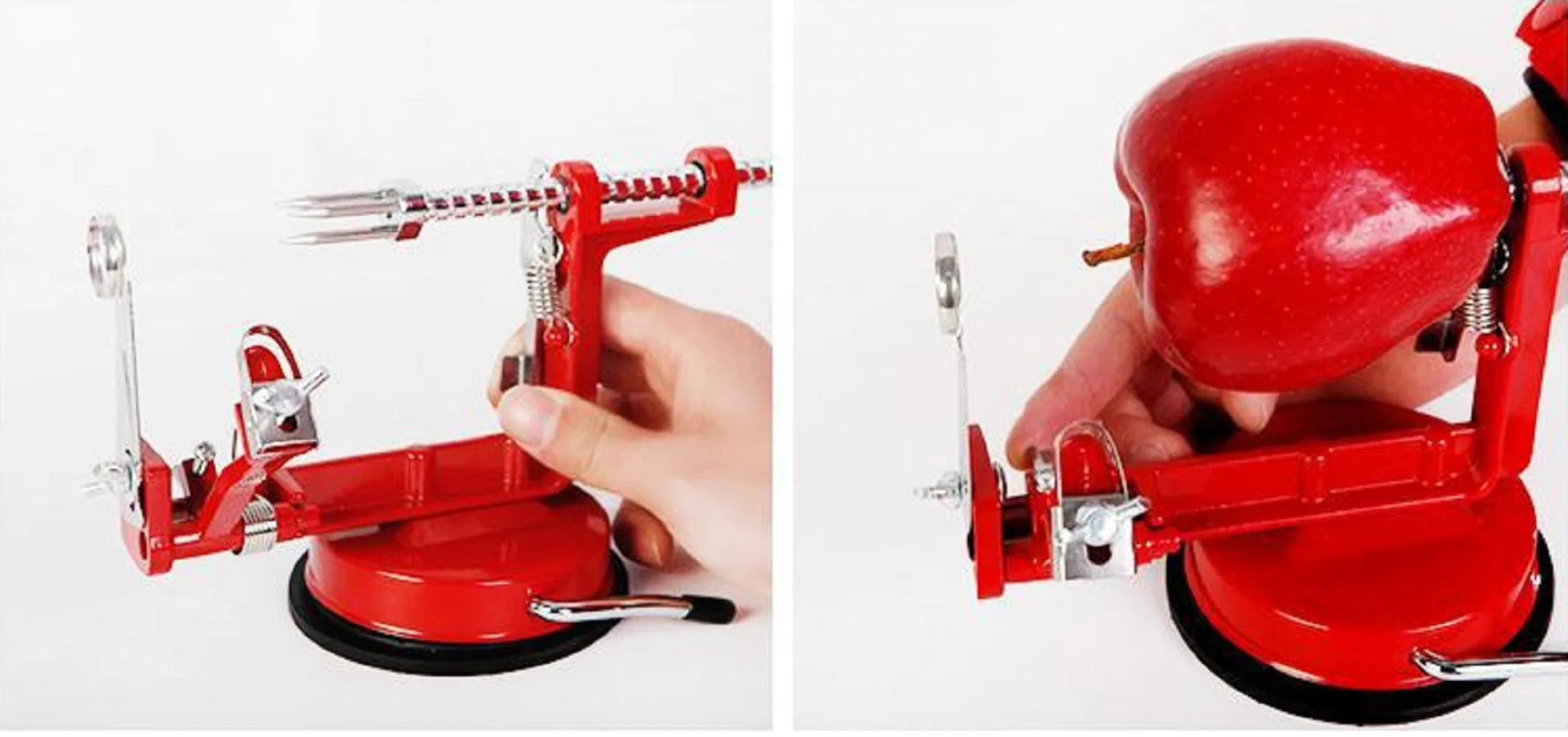 Manual Multifunction Apple Peeler Slicer Corer with Removable Blade and Protector Rustproof Stainless Steel for Orchard Harvest Baking Pie Tart Wbb10119