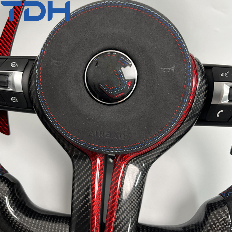 Руль BMW F30 карбон с LED экраном и подушкой безопасности