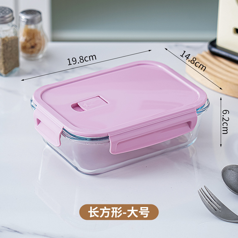 Lunch Box Bento Meal Prep Containers Glass Food Container