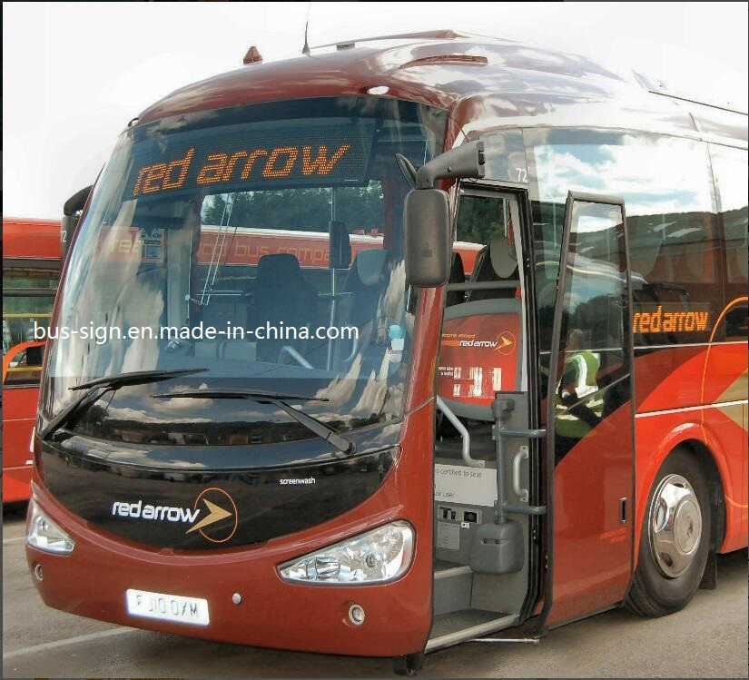 Sinlge Line Amber LED Signage for Bus