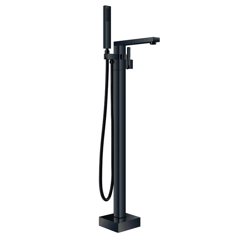 Смеситель для ванны матовый черный Contop