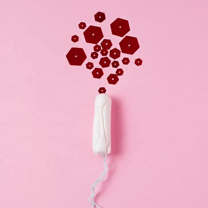 OEM High Quality Organic Vaginal Tampons with Applicator Waterproof Swimming High Flow Menstrual Tampons
