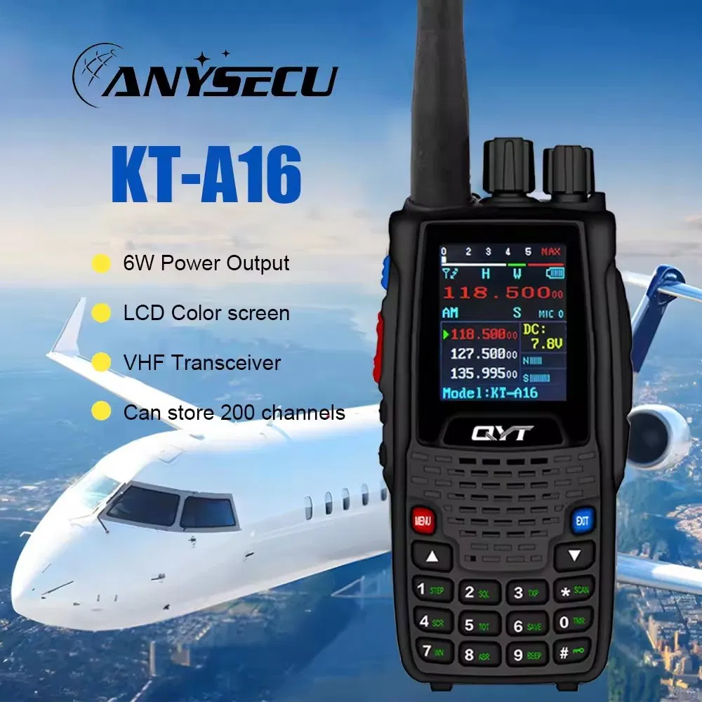 Портативная рация Qyt KT-A16 Air Band 6Вт, 200 каналов