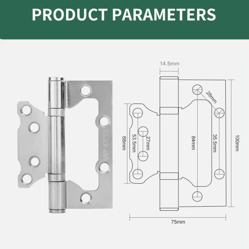 OEM Manufacturer Customized 2bb Flush Hinge Door Hinge for Wooden Door