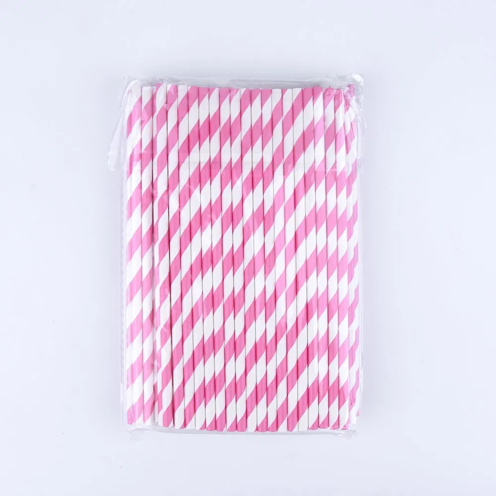 Customized Food Grade Disposable Paper Drinking Straws