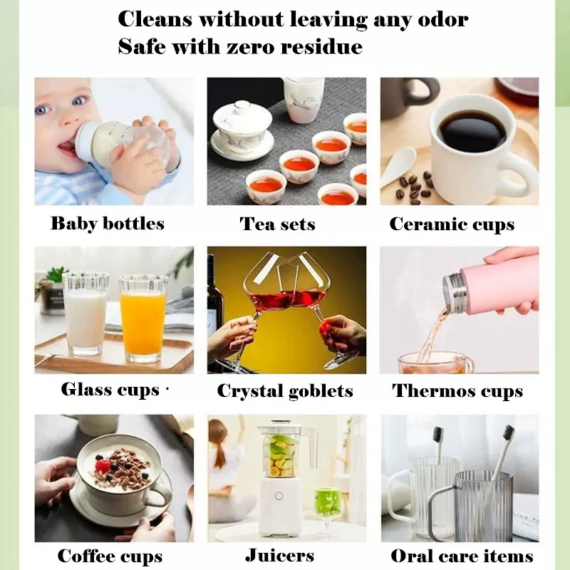 Food-Grade Porcelain Teapots Glassware Household Stain Removal Cleaning Effervescent Descaling Tablets