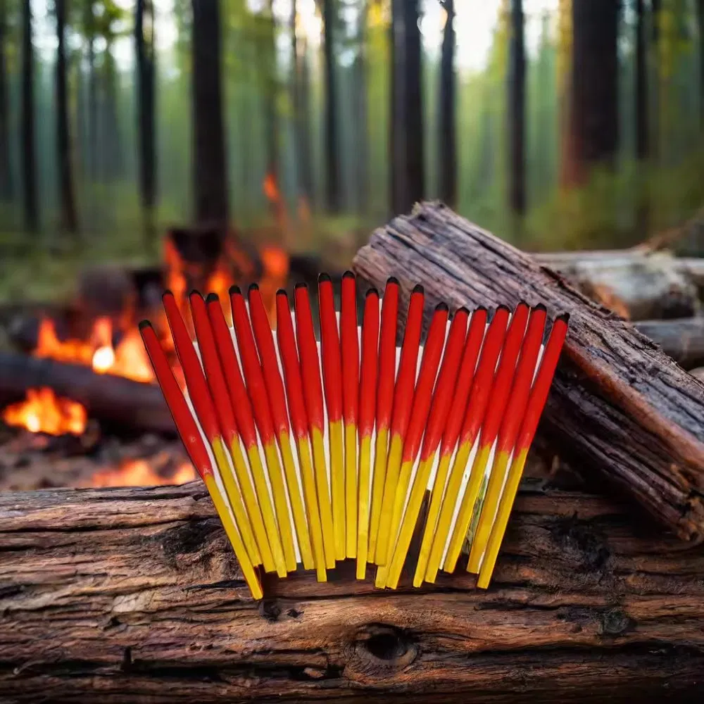 Premium 75mm Windproof Waterproof Wooden Matches for Fireplaces