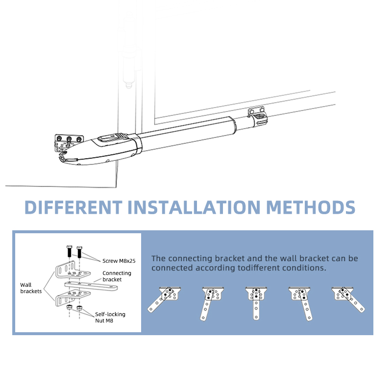 WiFi Control (Optional) Remote Control Automatic Swing Opener Opening Electric Gate Motor Swg-B-300-DC