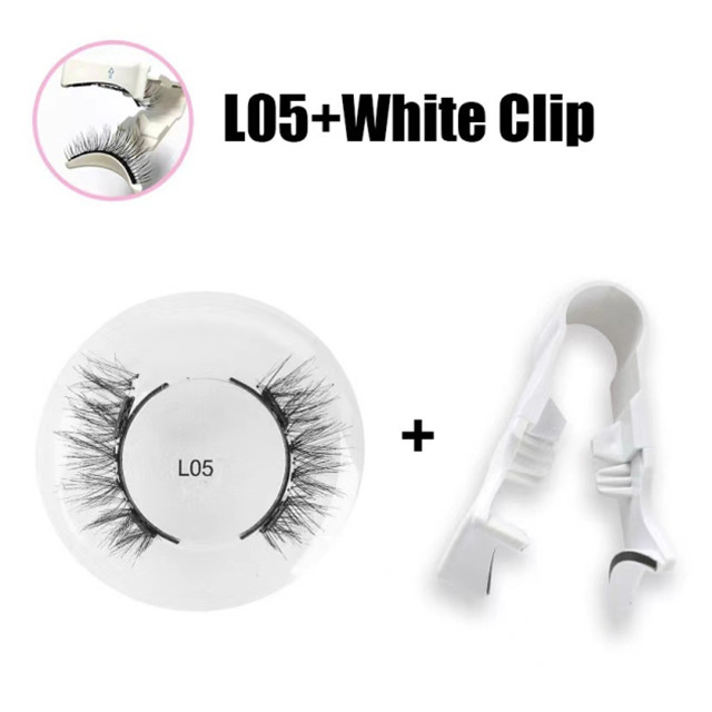 Magnetic Non-Adhesive with Clip Pair for Reusable Magnetic False Eyelashes Set