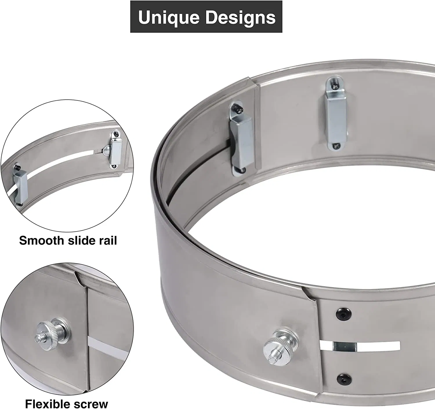 Ssm Adjustable Stainless Steel 304 Pot Skirt Stove Accessory