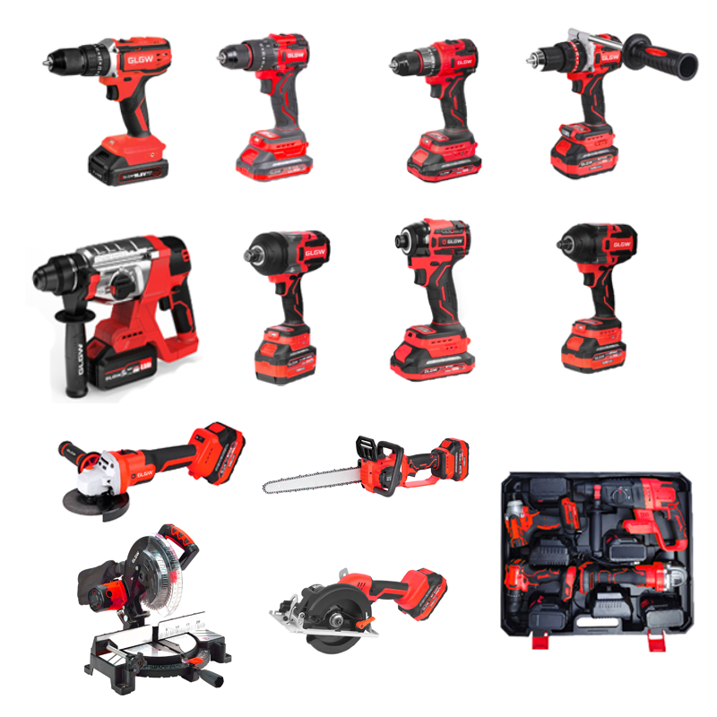 21V Brushless Drill Set 3/4 in 1 Battery Power Cordless Tools Combo Set with Battery Kit Combo