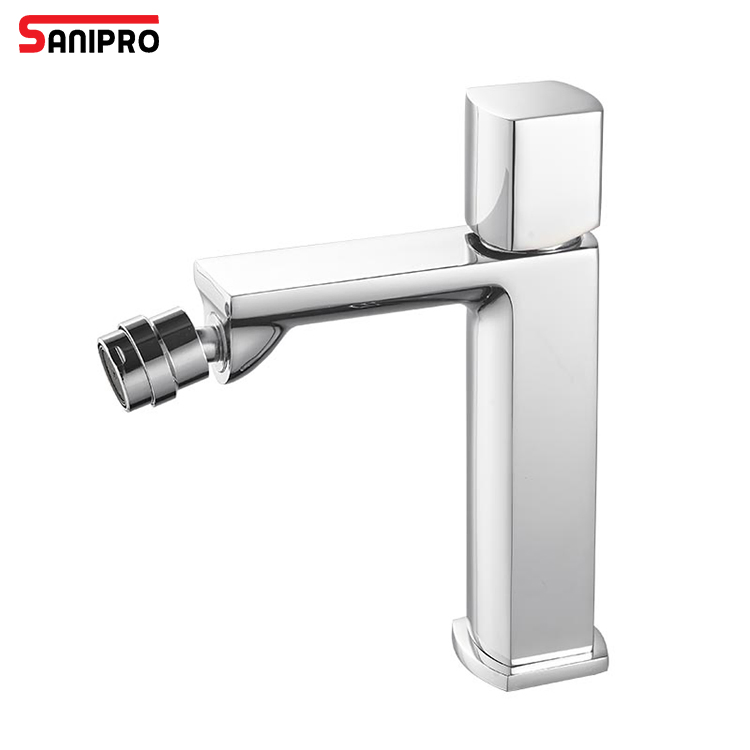 Sanipro Europe Popular Bathroom Toilet Mixer Tap Brass Chrome Hot and Cold Water Basin Shattaf Bidet Faucet