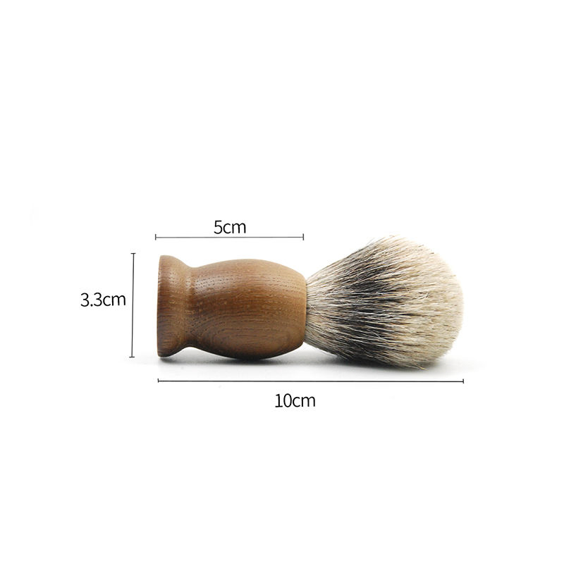 Soft Bristle Travel Eco Friendly Badger Silvertip Custom Small Beard Wooden Shaving Brush