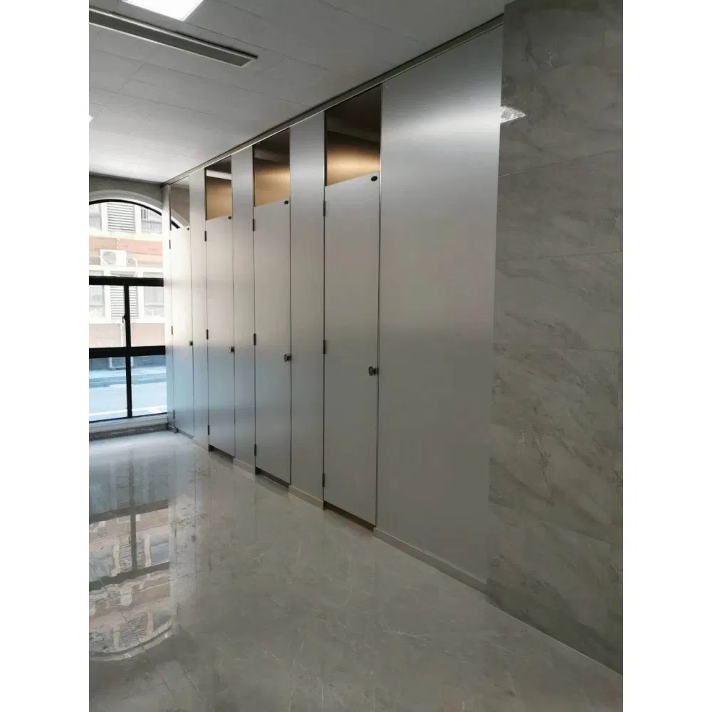 Full Height HPL Laminate Solid Toilet Cubicles System for Toilet Partition