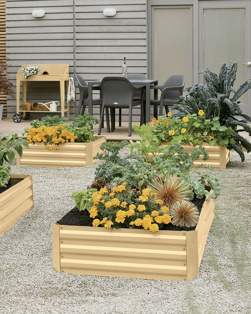 WMPB067 Galvanised Steel Raised Garden Bed Garden Box Raised Vegetable Garden Bed