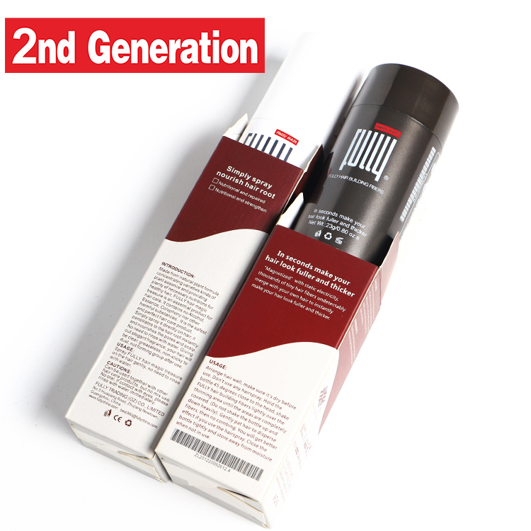 Manufacturer Customized Brand No Bactericide No Preservative Fully Plant Hair Building Fibers for Hair Loss Thickening