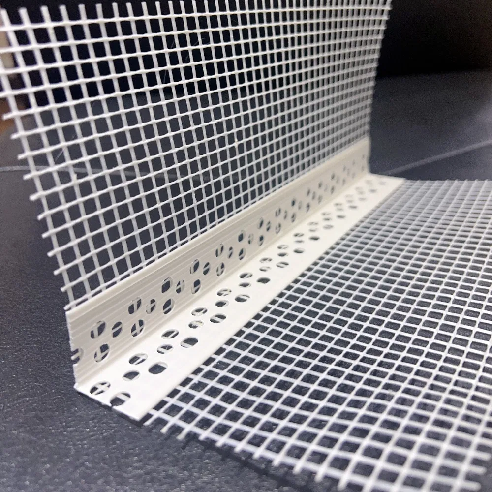 PVC Corner Bead with Mesh, PVC Profile, Angle Bead with Fiberglass Mesh