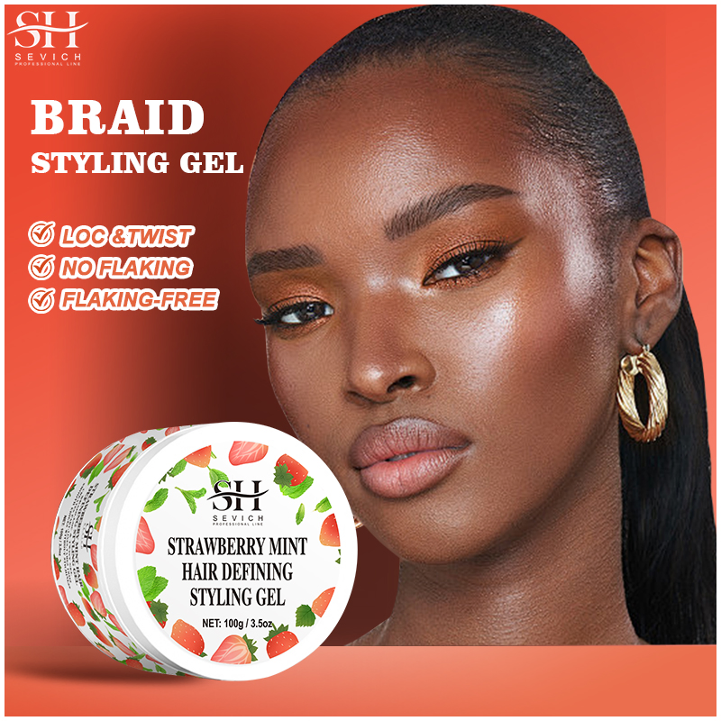 Sevich Hair Gel Wholesale OEM 100g Strawberry Edge Control Hair Braiding Gel