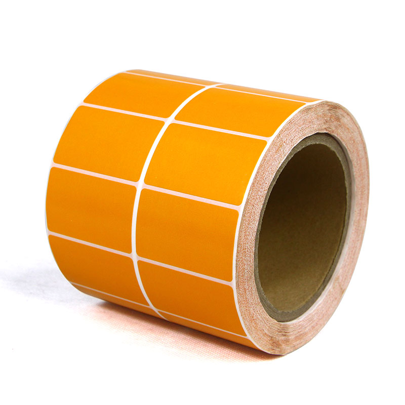 Colorful Wax Ribbon Printer Labels - Yellow, Green, Orange