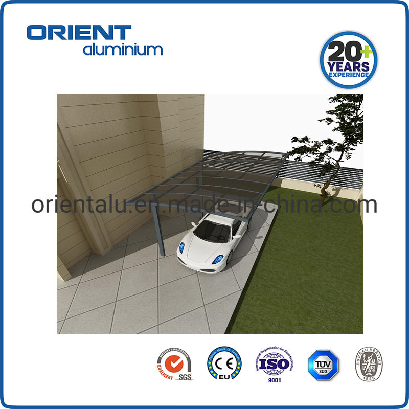 Polycarbonate Sheet Aluminum Alloy Metal Carport Car Single Double Aluminum Carport