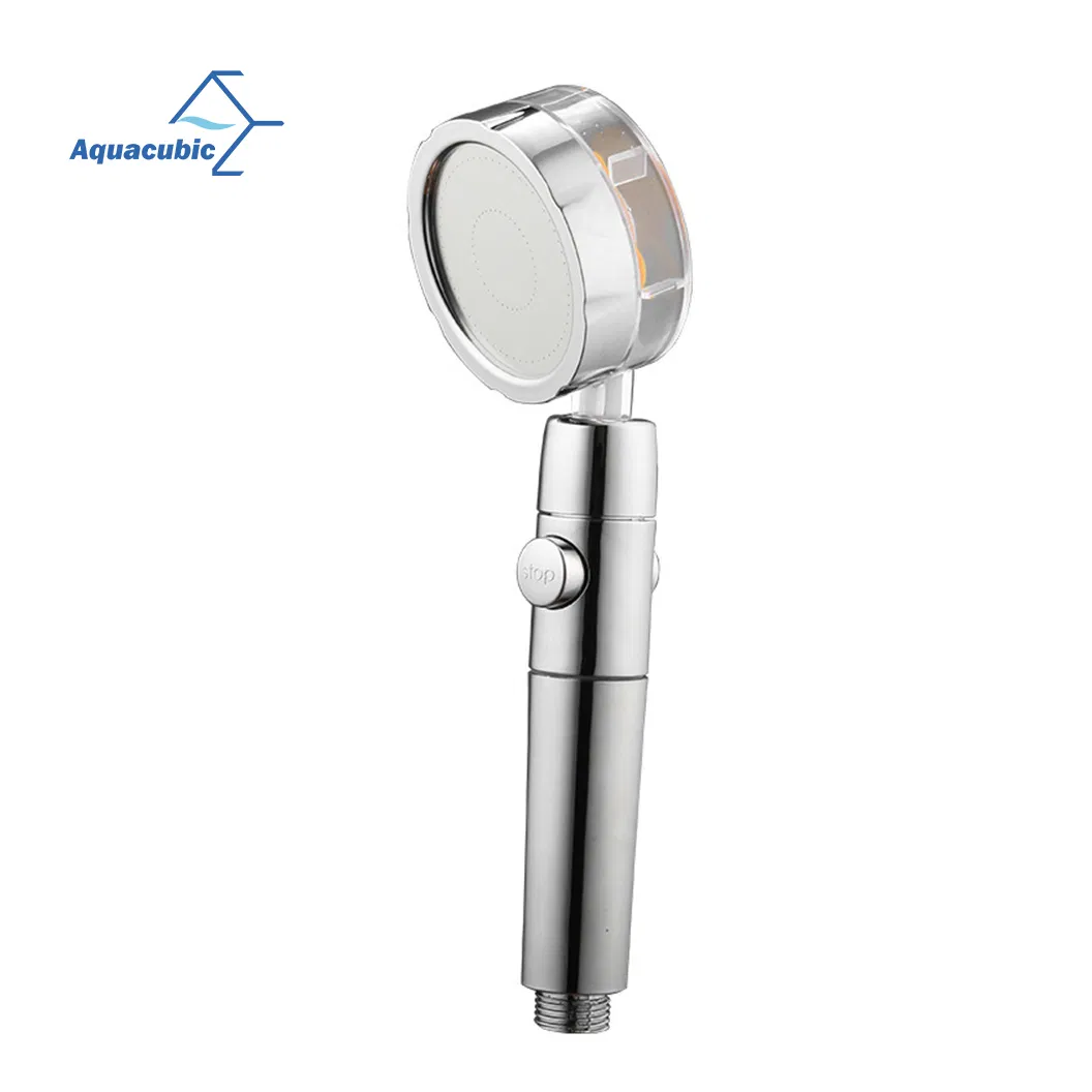 Turbo Fan Shower Head Turbocharged Double Filter High Pressure One-Key Adjustable Water Saving Flow Handheld SPA Massage Nozzle