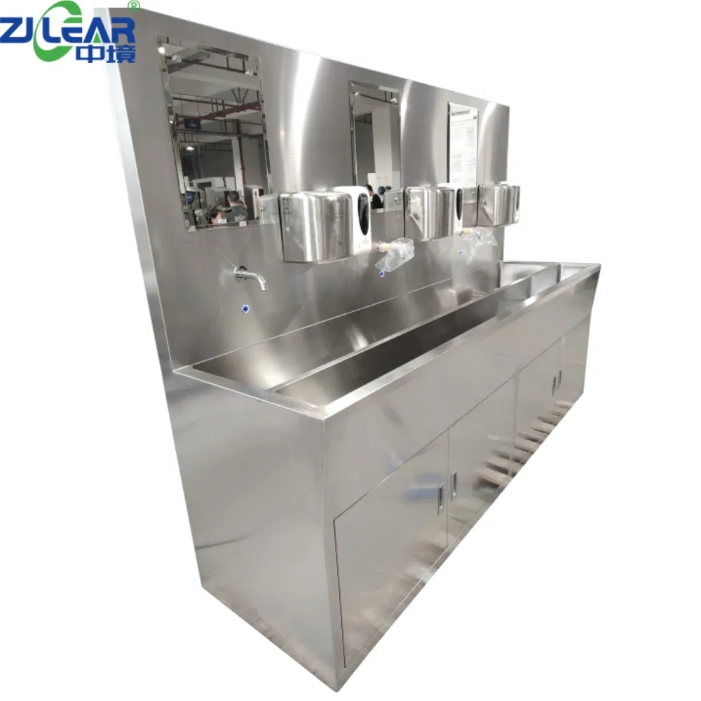 Specialized Ot Furniture Washbasin for Hospital and Lab Cleanroom System